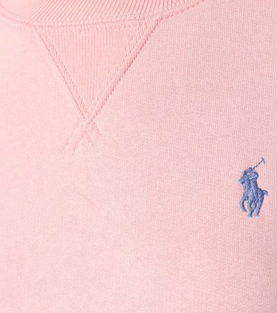 Shop Polo Ralph Lauren Cotton-blend Fleece Sweatshirt In Pink