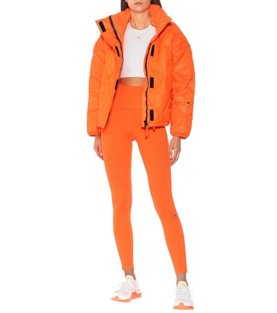 Shop Adidas By Stella Mccartney Truepurpose High-rise Leggings In Orange