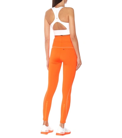 Shop Adidas By Stella Mccartney Truepurpose High-rise Leggings In Orange