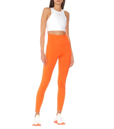 Shop Adidas By Stella Mccartney Truepurpose High-rise Leggings In Orange