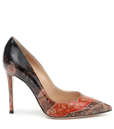 Shop Etro Exclusive To Mytheresa X Gianvito Rossi Gianvito 105 Paisley Pumps In Red