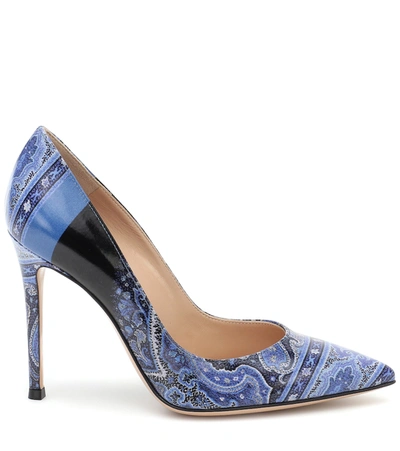 Shop Etro Exclusive To Mytheresa X Gianvito Rossi Gianvito 105 Paisley Pumps In Blue
