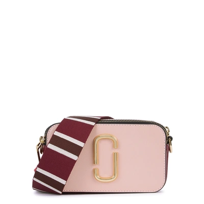Shop Marc Jacobs (the) The Snapshot Small Leather Cross-body Bag In Light Pink