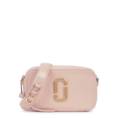 Shop Marc Jacobs The Softshot 21 Blush Leather Cross-body Bag In Light Pink