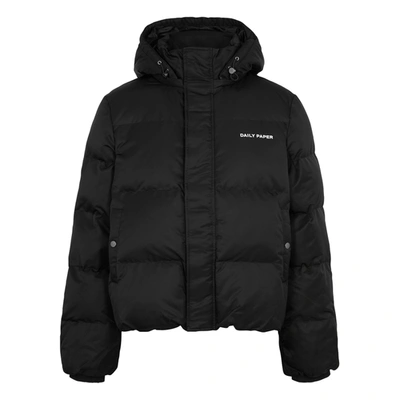 Shop Daily Paper Epuffa Black Quilted Shell Jacket