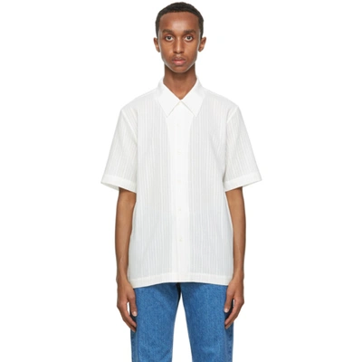 Shop Séfr Sefr White Linen Formal Shirt