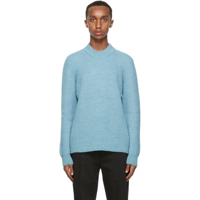 Shop Séfr Sefr Blue Leth Sweater In Celeste Blu
