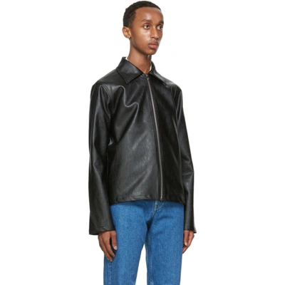 sefr truth fake leather jacket 22aw
