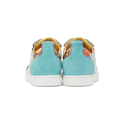 Shop Christian Louboutin Multicolor Louis Junior Spikes Orlato Sneakers In Cma3 Multi