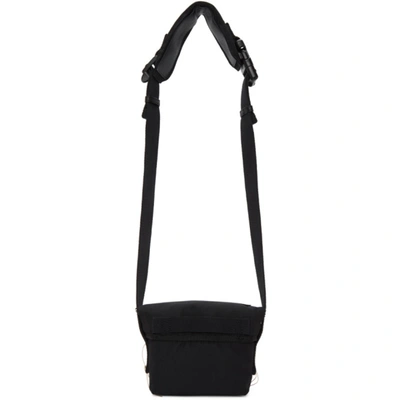 Shop Acne Studios Black Canvas Mini Messenger Bag