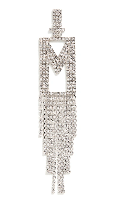 Shop Retroféte Silver Alphabet Earring In M