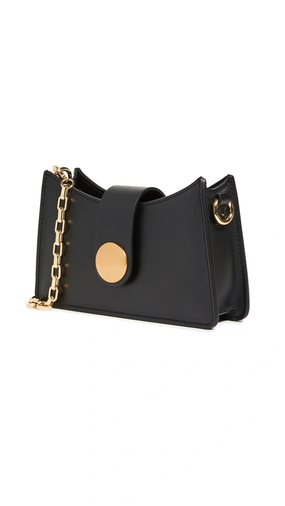 Shop Elleme Mini Baguette Leather Bag In Black