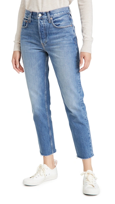 Shop Trave Constance Straight Tapered Jeans In Renegade