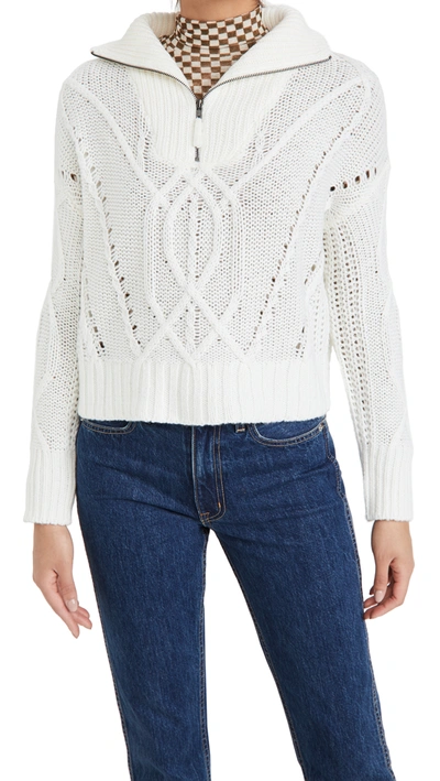 Shop 360 Sweater Lyndsay Pullover In Winter White