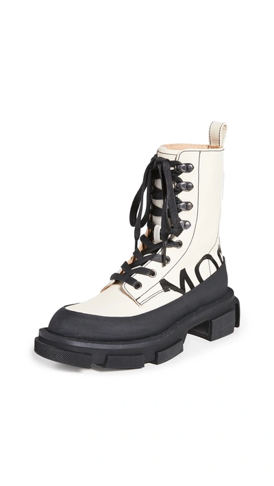 Shop Monse X Both Gao High Boots In White/black