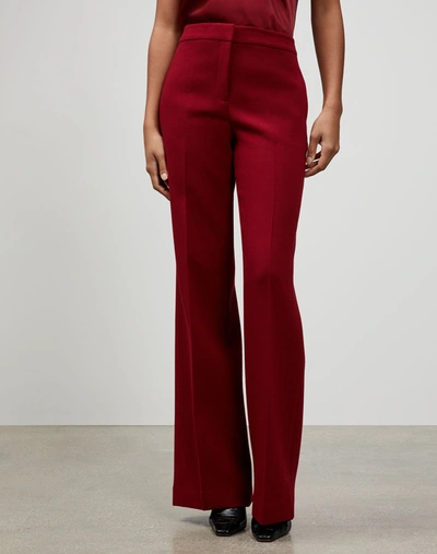 Shop Lafayette 148 Plus-size Nouveau Crepe Dalton Wide-leg Pant In Red