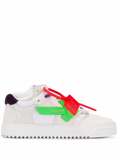 Shop Off-white Women's White Leather Sneakers