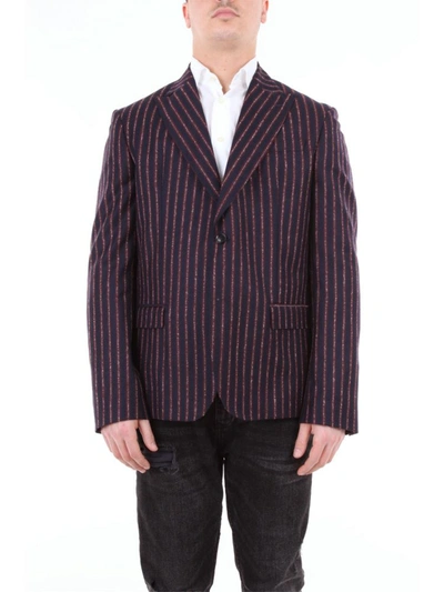 Shop Alessandro Dell'acqua Men's Blue Wool Blazer