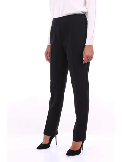 Shop Peserico Women's Black Wool Pants