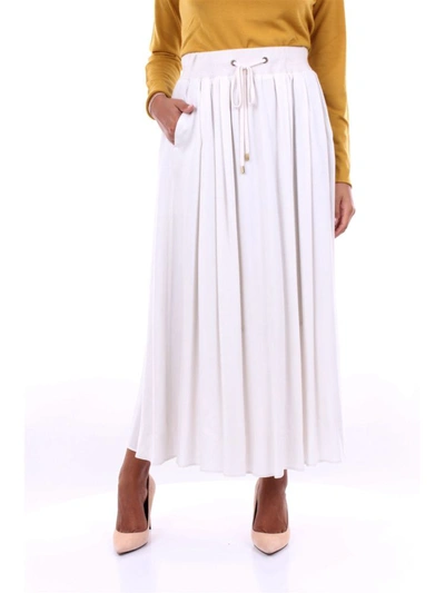 Shop Peserico Women's White Viscose Skirt