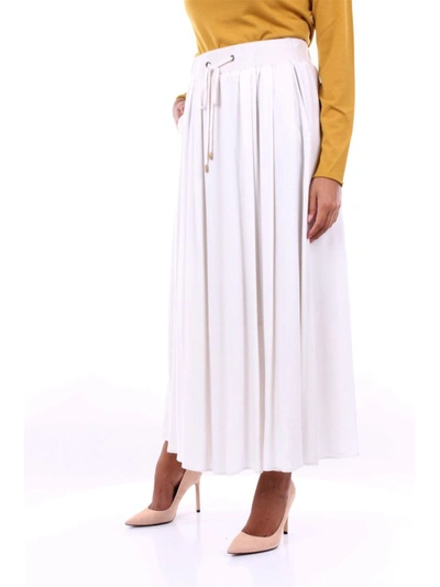 Shop Peserico Women's White Viscose Skirt
