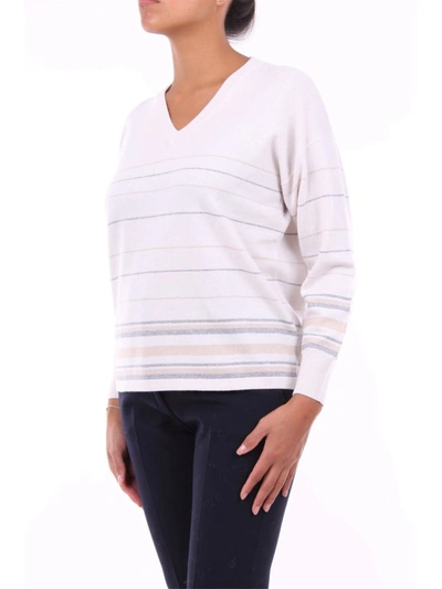 Shop Peserico Women's White Wool Sweater