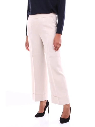 Shop Peserico Women's Pink Viscose Pants