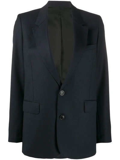 Shop Ami Alexandre Mattiussi Single-breasted Tailored Blazer In Blue