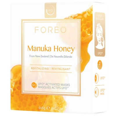 Foreo Manuka Honey Ufo/ufo Mini Revitalizing Face Mask Pack Of Six