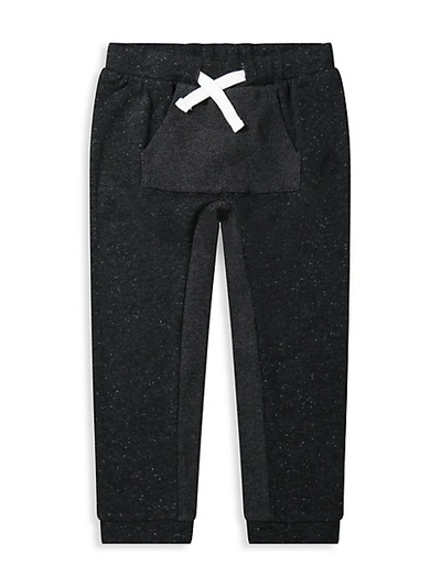 Shop Andy & Evan Little Boy's Drawstring Joggers In Black
