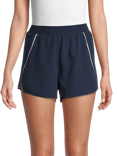 Shop The Upside Stretch-waist Shorts In Navy