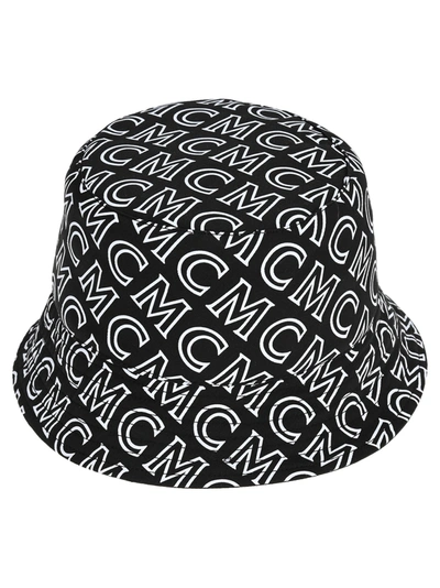 Shop Mcm Logo Fisherman Hat In Black