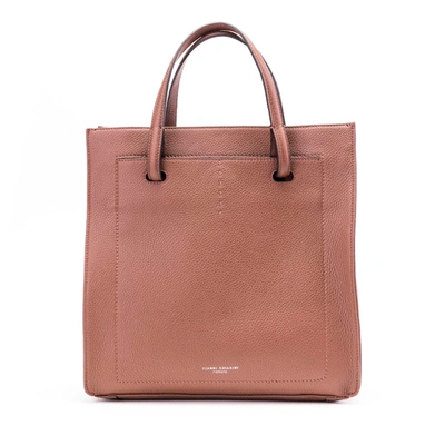Shop Gianni Chiarini Leather Handbag In Brown