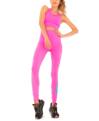 Shop Puma Women's First Mile Xtreme Drycell Leggings In Luminous Pink