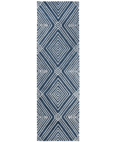 Ralph Lauren Isabella Lrl6608n Indigo 2'3" X 8' Runner Area Rug In Indigo