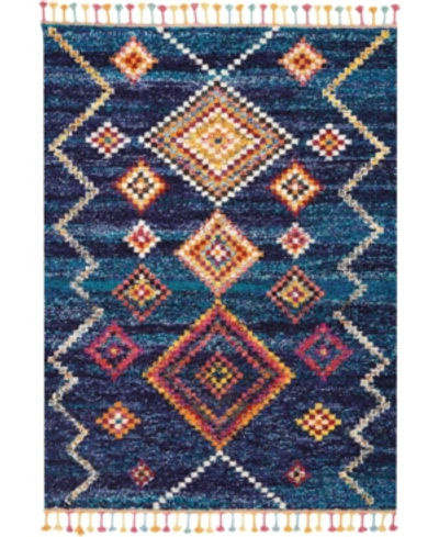 Nourison Nomad Nmd05 Navy 6'7" X 9'6" Area Rug In Navy