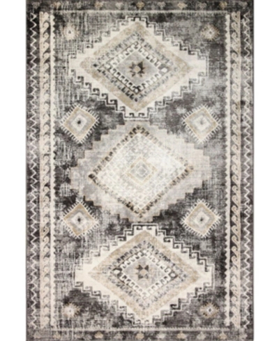 Shop Bb Rugs Closeout!  Mesa Mes-04 Charcoal 3'6" X 5'6" Area Rug