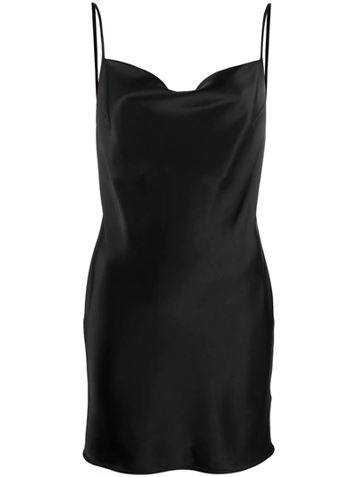 Shop Nanushka Lotti Fitted Mini Dress In Black