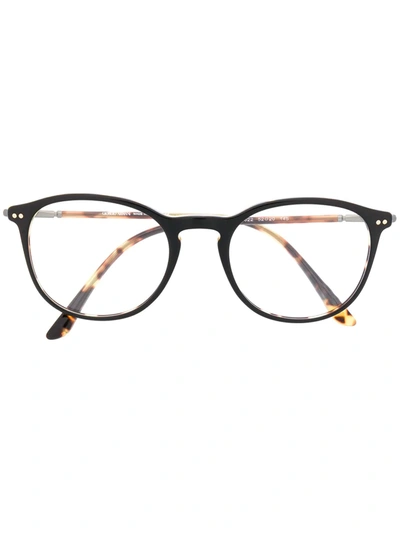 Shop Giorgio Armani Ar 7125 Round-frame Glasses In Black