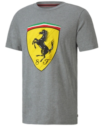 Shop Puma Men's Ferrari Graphic T-shirt In Grey