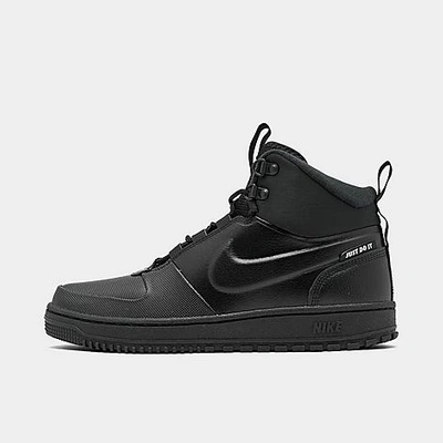 Shop Nike Men's Path Winter Sneaker Boots In Black