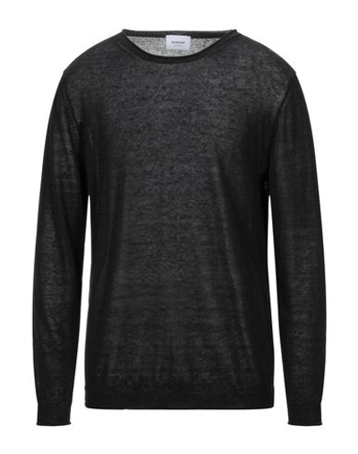 Shop Dondup Man Sweater Black Size 36 Linen, Polyamide