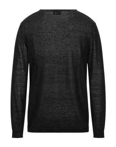 Shop Dondup Man Sweater Black Size 36 Linen, Polyamide