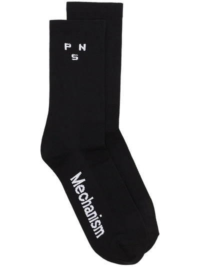Shop Pas Normal Studios Mechanism Logo Socks In Black