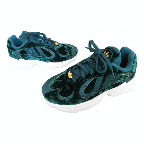 green velvet adidas sneakers