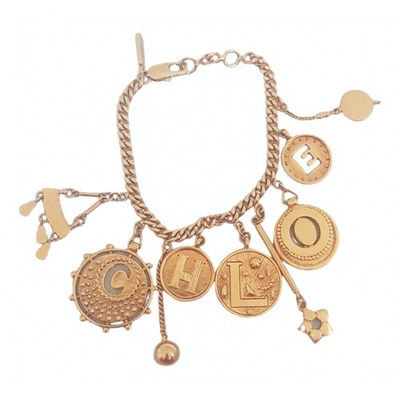 Pre-owned Chloé Gold Gold And Steel Bracelet