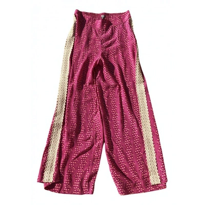 Pre-owned Hoss Intropia Pink Trousers