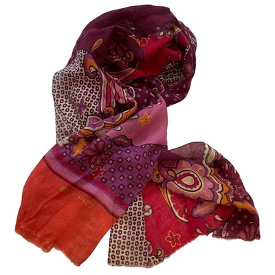 Pre-owned Etro Multicolour Linen Scarf