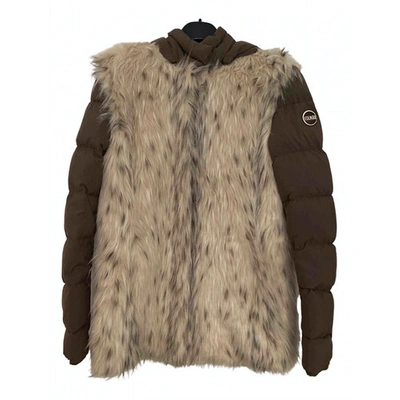 Pre-owned Colmar Brown Faux Fur Coat