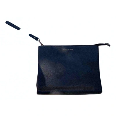 Pre-owned Michael Kors Black Leather Clutch Bag
